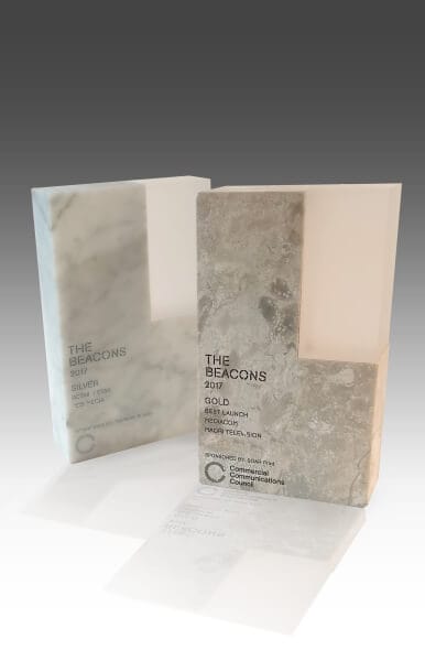 Custom granite trophy