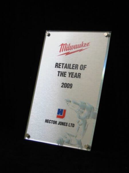 Clear acrylic plaque