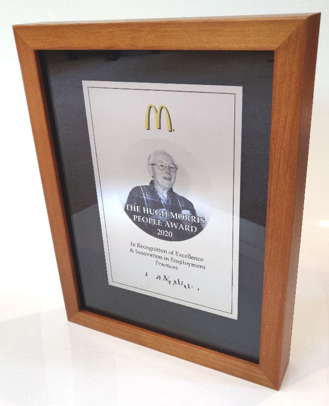 Custom framed certificate