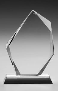 Crystal trophies