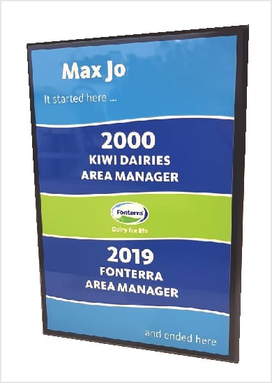 Commemorative Plaque Black
