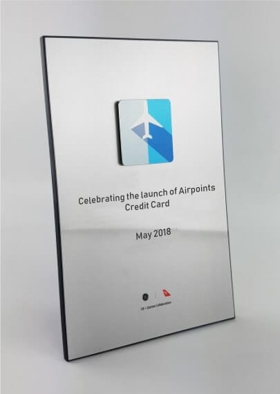 Plaque - aluminium and acrylic