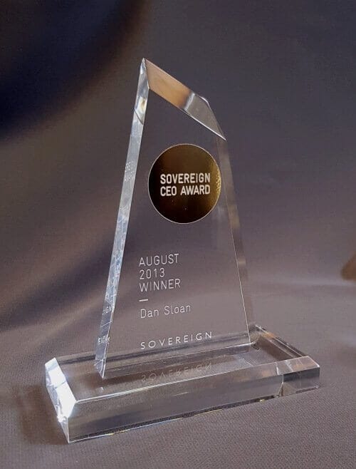 Peaked Acrylic award