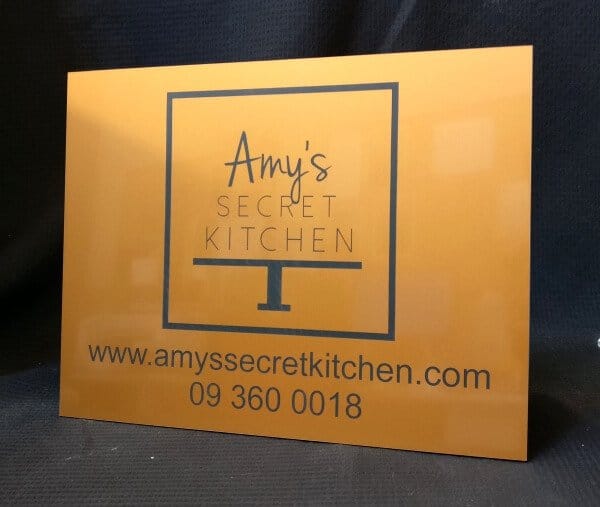 Engraved Gold Sign