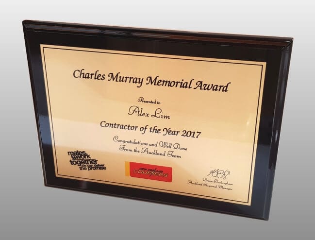 Black plaque with gold plate