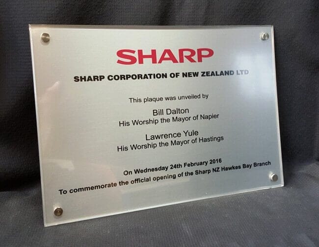 Silver plaque