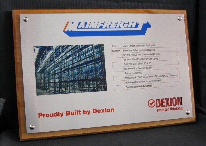 Custom plaque - wood