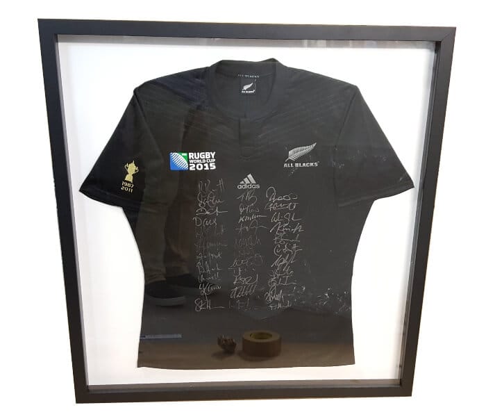 Framed rugby jersey