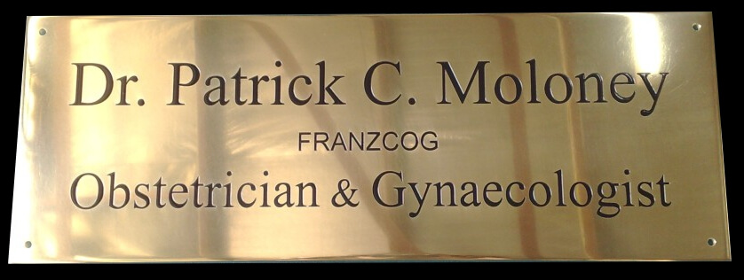 Brass plaque