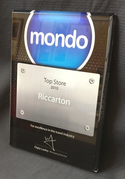 Clear printed plaque