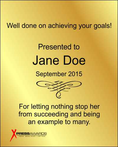 Trophy Wording And Plaque Wording Xpress Awards Auckland Nz