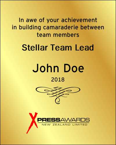 Trophy Wording And Plaque Wording Xpress Awards Auckland Nz